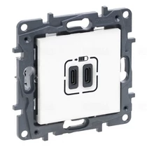 Niloé Step fehér 2xUSB-C töltőaljzat 5V 3A 15W 863139