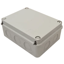 Kötődoboz 190x145x80 átlátszó teli fedéllel IP67 MED19148