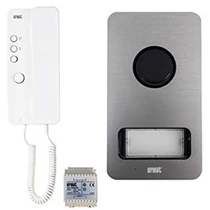 Kaputelefon 4+n vezetékes rendszer, 1 lakásos készlet, , fehér beltéri egységgel 1122-601