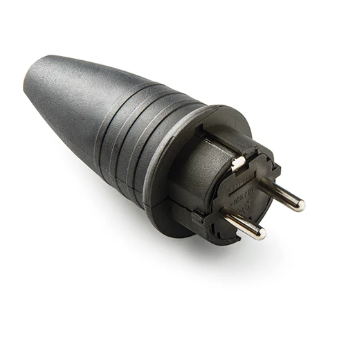 Gumi dugvilla fekete IP44 (40db/csom) 16A 250V 1144