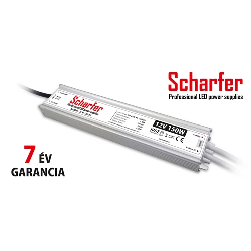 Tápegység 24VDC 300W 12,5A 190-250VAC IP67 SCH-300-24 Scharfer