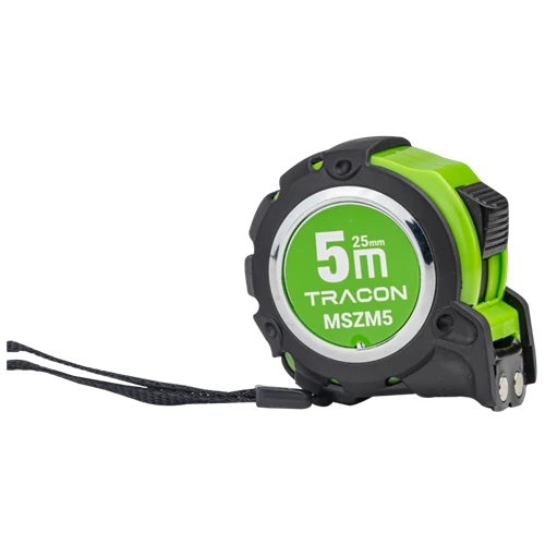 mérőszalag, gumírozott, 2 stoppos; 5m×25mm, mágneses MSZM5