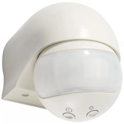 Mozgásérzékelő 180° fehér IP44 12m, 1000W 94513