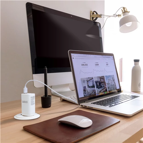 Hálózati töltő adapter fehér 20W 1x USB-A, 2xUSB-C 3A (Type-C PD 45W-os gyorstöltés) 55060