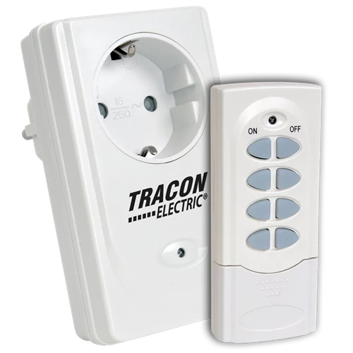 Távirányítós dugalj / csatlakozóaljzat, 1 aljzat, 1 távírányító, 230VAC, 50Hz, 3600W, IP20, 433,92MHz  RCS11