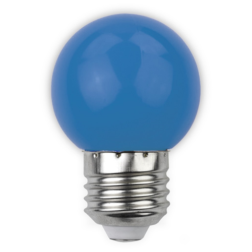 Led E27 1W kisgömb 30lm kék ABDLG45-1W-B