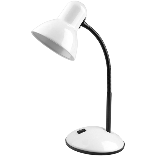Asztali lámpa kapcsolóval fehér  E27-es foglalattal, ABLDLS-W Avide