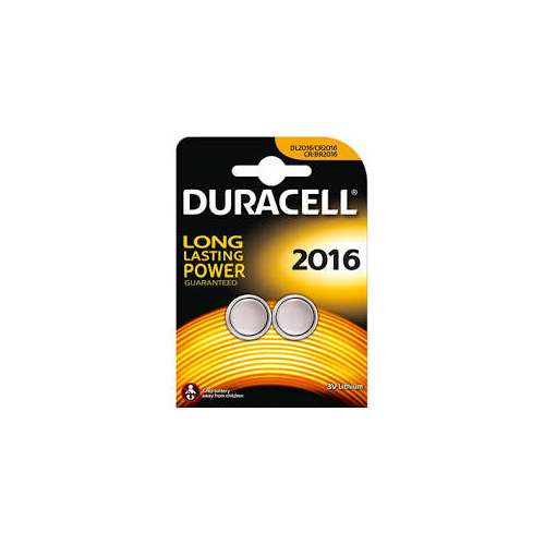 CR2016 gombelem 3V (2db/csom) Duracel 