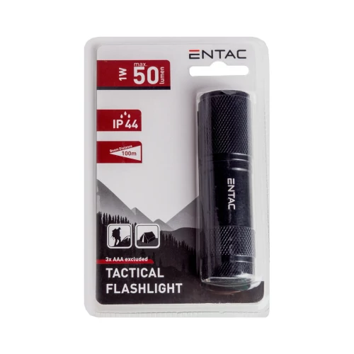 Elemlámpa fémházas, 1W 50lm,elemes(nem tartozék, 3xAAA) ENTAEFL-1W-ALU