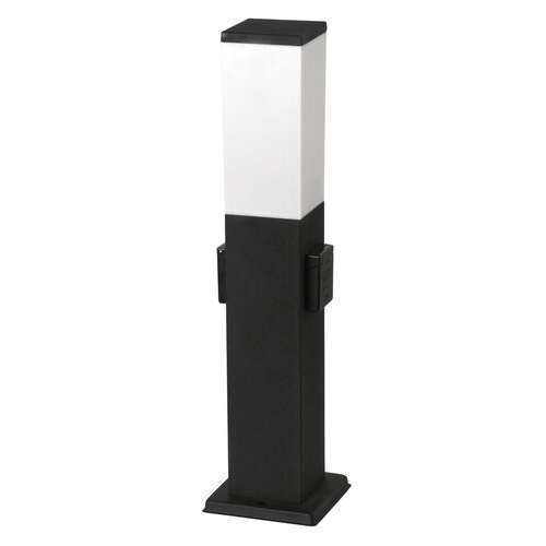 Kerti lámpa fekete , álló, dugaljakka, 1XE27 230VAC, 500mm magas, IP44 Bonn 8339