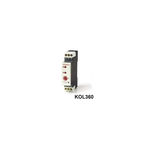 Időrelé multifunkciós 5-funkciós 0,05s-10h Y/D 2-v 24-240VAC 24-48VDC (ütemadó) KOL360