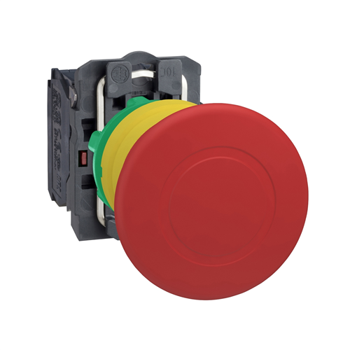 Vészgomb reteszoldás forgatással 1Z/1NY 40mm komplett XB5AS8445