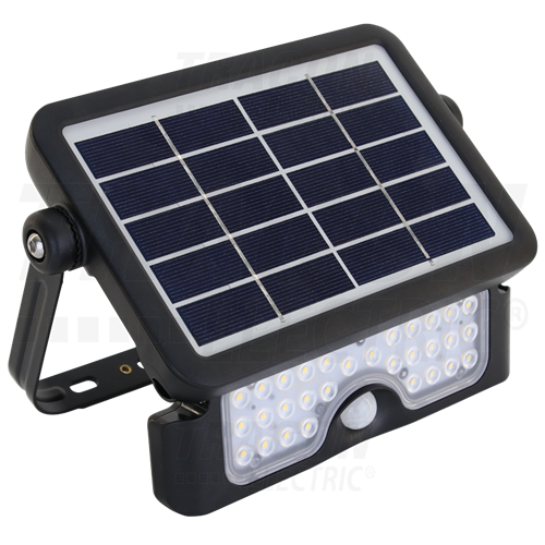 Reflektor ledes 10W solár 1080lm 4000K, IP65 100-240VAC  3.7V/7200mAh akkumulátorral mozgásérzékelővel LSFL10W ( 1 / csomag )