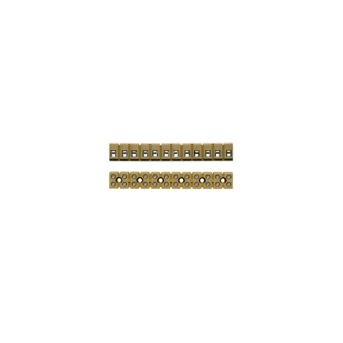 Bakelit sorkapocs 2,5mm2 sodrott, tömör 4mm2, 12-elemes, (20db/csom) 0243520000