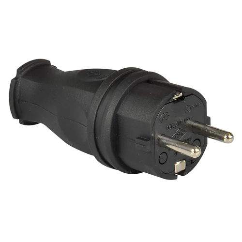 Gumi dugvilla fekete IP44 (40db/csom) 16A 250V 3101-301-0300