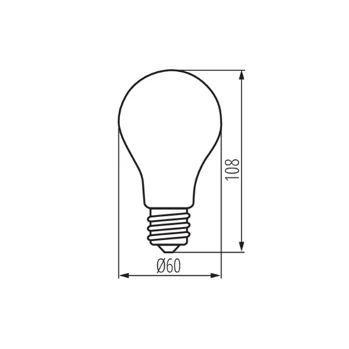 Led E27  11W A60 1521lm filament 2700K XLEDIM A60 E27 11W-WW 37240
