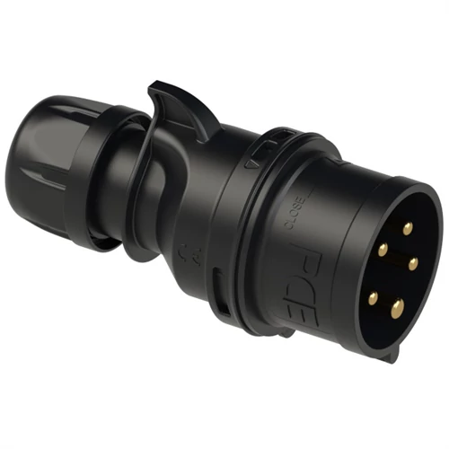 Pce dugvilla lengő 32A/5P 400V fekete IP44 PCE 025-6x (Dfh-324)