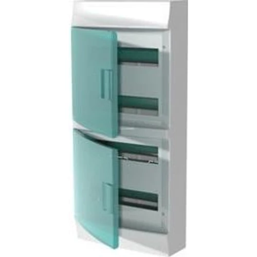 Kiselosztó falon kívüli. átlátszó ajtóval, PE/N-sínnel4 x 12-modul (48mod) IP41 41P18X22A ABB 1SPE007717F0721