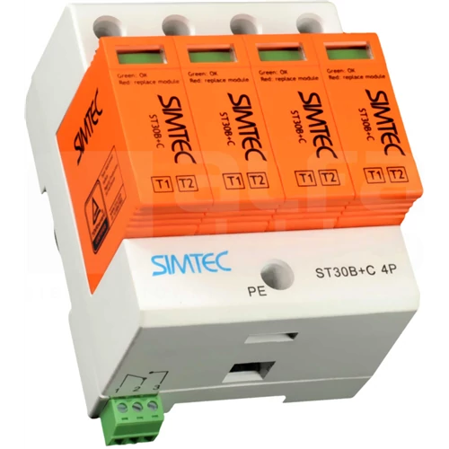 Túlfeszlev. B+C 4P 230V 30kA ST30B+C/4-275 Simtec