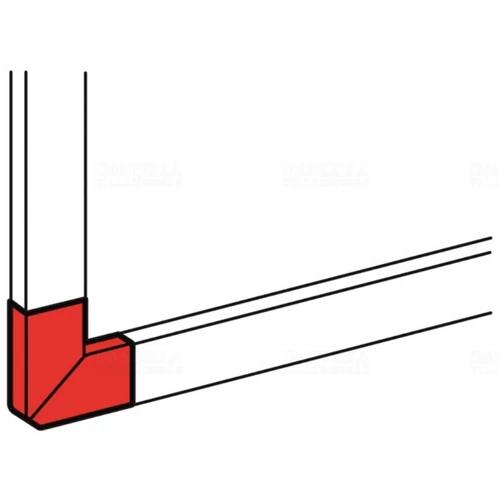DLP síkbeli könyök 105x50mm csatornához 10785
