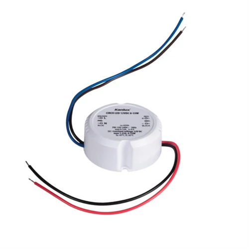 Led tápegység, szerevénydobozba rakható,  CIRCO LED 12VDC 0-15W Kanlux 24243