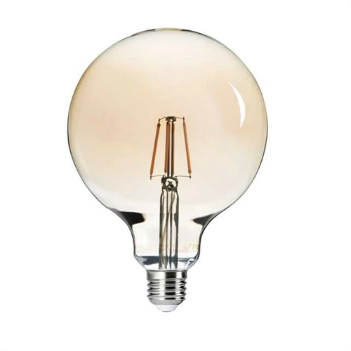 Led E27 6W Globe FILAMENT 650lm 2500K 15.000h 220° 26042 Kanlux G125 FILLED 6W E27-WW