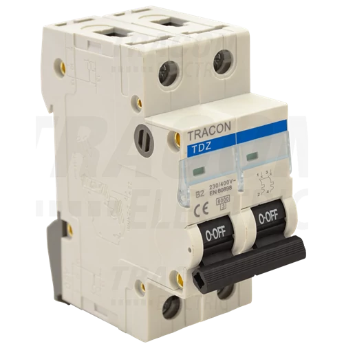Kismegsz. 2P B   4A 6kA TDZ-2B-4A 6kA Tracon ( 6 / csomag )