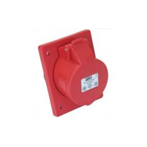 Dugalj beépíthető 32A 4-pólus 400V(50+60Hz) piros döntött IP44 műanyag 424-6 PC Electric (Dafb-323)