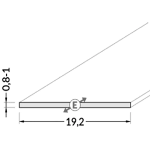 Aluprofil fedél víztiszta 12mm-es 