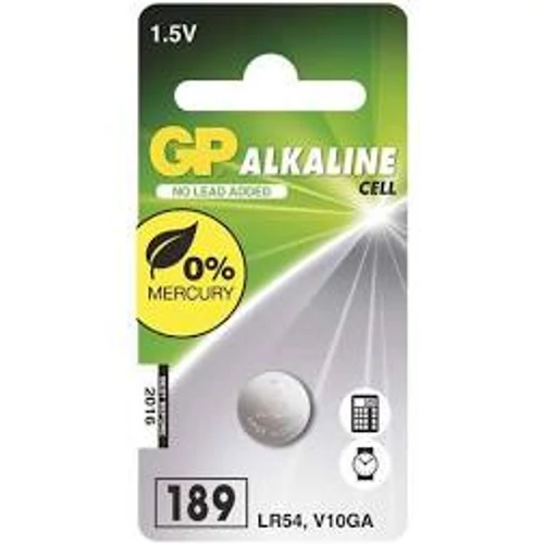 Elem LR54 gombelem 1,5V GP (1db/csom) (LR1130, V10GA, 189/191)