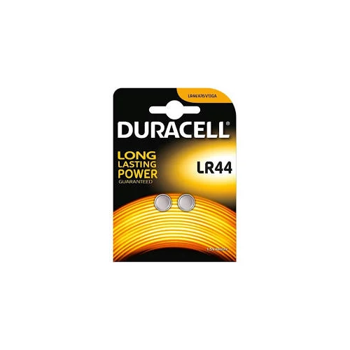 Elem LR44 gombelem (2db/csom) Duracell (LRA76/LR44/357A/AG13/L1154/V13GA/V357)
