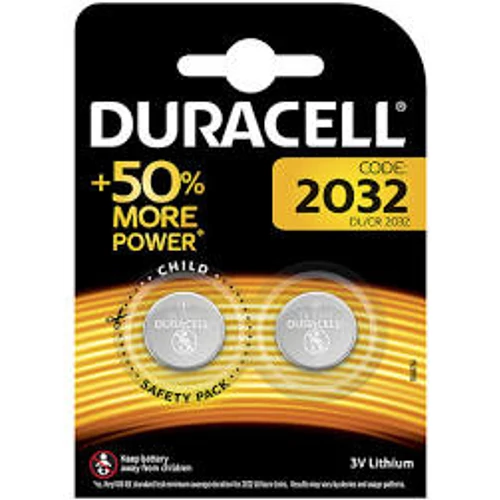 Elem CR2032 3V gombelem Duracel (2db/csom)