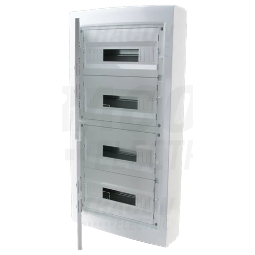 Kiselosztó  FK átlátszó ajtó 72modul 4-sor IP40 fehér PE/N sín 872x464x120mm (MxSZxMÉ) EDFKSN-18/4 ( 1 / csomag )