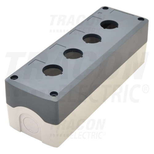 Nyomógombház 4-es szürke  Tracon NYGD-4GR ( 1 / csomag )