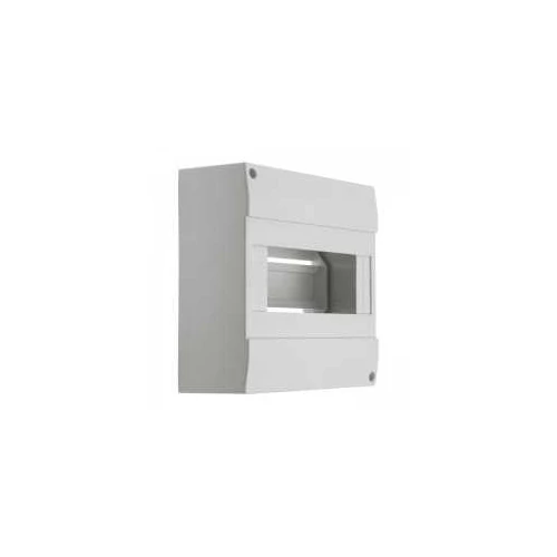 Kiselosztó falon kívüli ajtó nélkül 8M IP42 fehér PE/N sín 3852 (2db/csom) DB108W 1X8P/SM