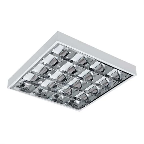 Tükrös rácsos FK. alutükrös 600mm LED-csőhöz lpt. 4x18W (600mm-es LED csövekhez) 31057 RSTR N 418/4LED/NT