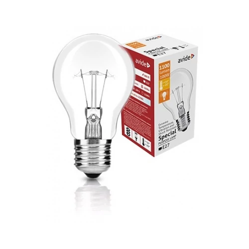 Normál izzó 100W E27 230V 1100lm átlátszó (hőálló) ASG27WW-100W