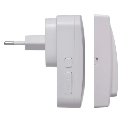 Vezeték nélküli csengő, fehér, 180m hatótáv, maximum 6db beltéri egységig bővíthető (P5729T), 36dallam,  IP44 P5729