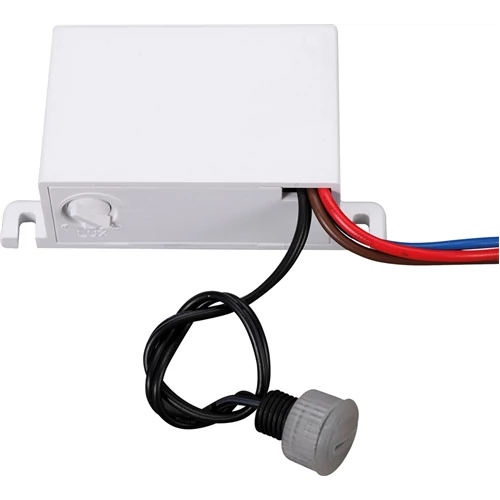 Alkonykapcsoló 5-50lux IP44 fehér 1200W TS147WH
