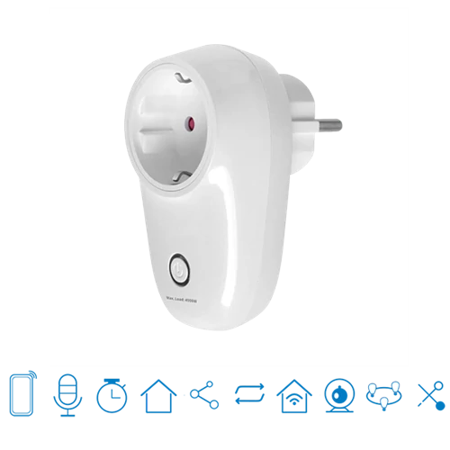 WIFI-s dugalj, 4000W, 16A, fehér, mobil alkalmazással vezérelhető,  S26R2TPF-DE
