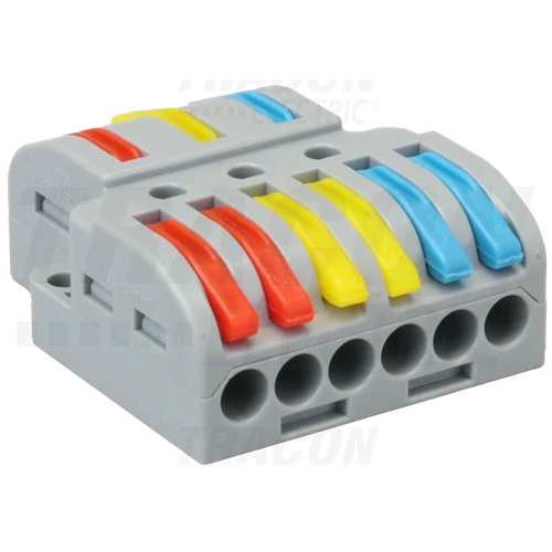 Vezetékösszekötő oldható 3x2P 0,5-4mm2-ig (30db/csom) OVO3P36