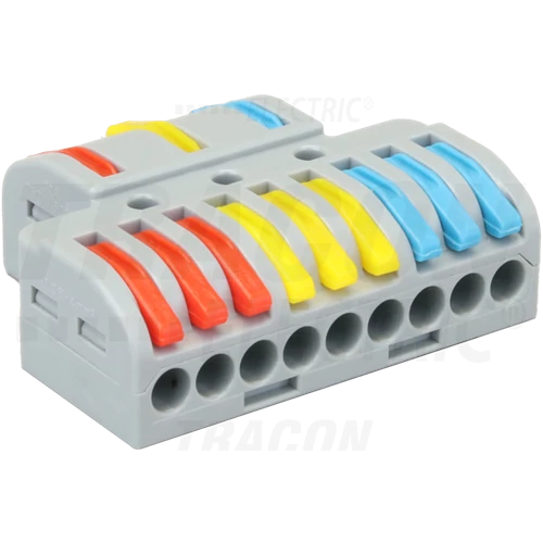 Vezetékösszekötő oldható 3x3P 0,5-4mm2-ig (20db/csom) OVO3P39