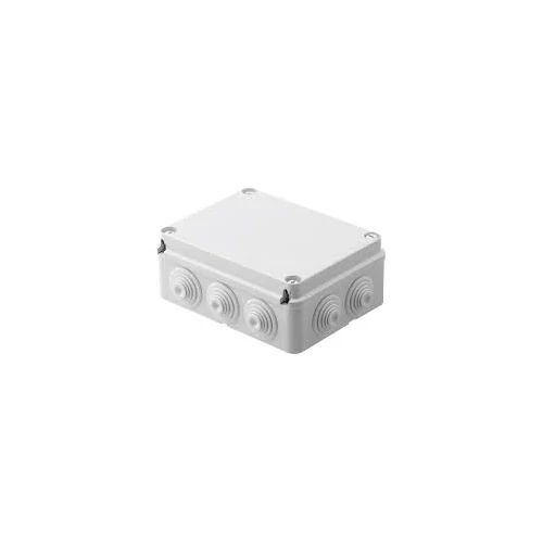 Kötődoboz 270x215x98 gumis bevezetővel IP55 szürke RAL7035 GW44008