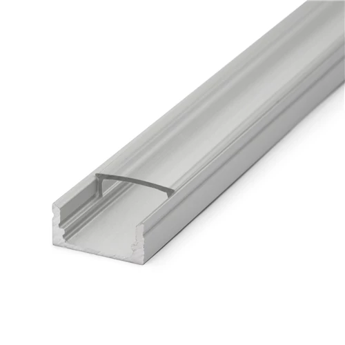 Aluprofil  + matt fedél, 12mm ledszalaghoz 2m/db (2000x17x8mm) CLW67612M