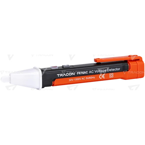 Feszültségteszter érintés nélküli, hang + fényjelzés 30-1000V, 2xAAA elemmel FK16AC