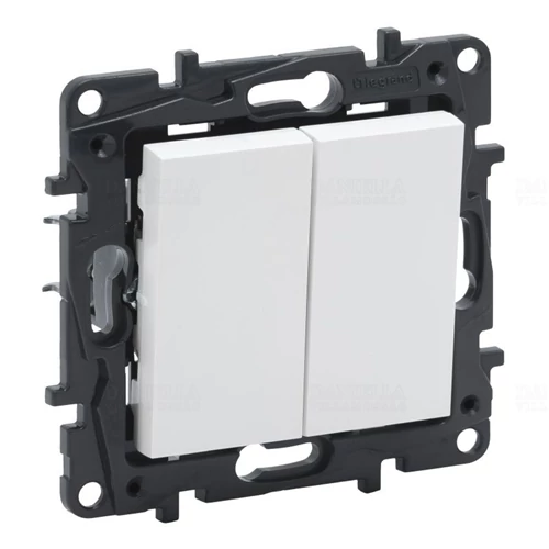 Niloé Step N101/2 dupla nyomógomb fehér 863112