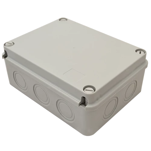 Kötődoboz 190x145x80 átlátszó teli fedéllel IP67 MED19148