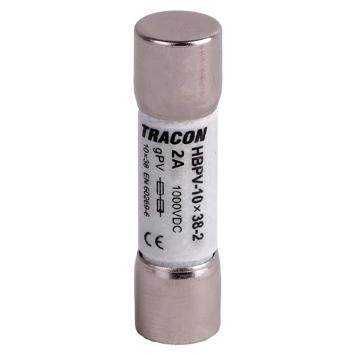 Hengeres biztosítóbetét 10x38 2A 1000VDC,10kA HBPV-10X38-2