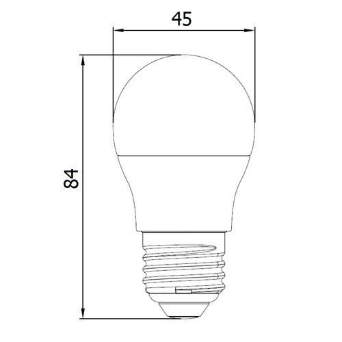 Led E27 7,2W kisgömb 806lm 3000K 240° 25.000h LEDP806E27N