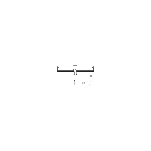 Aluprofil búra, opál 2000mm SHADE C/D/E/I-W 2M 26575